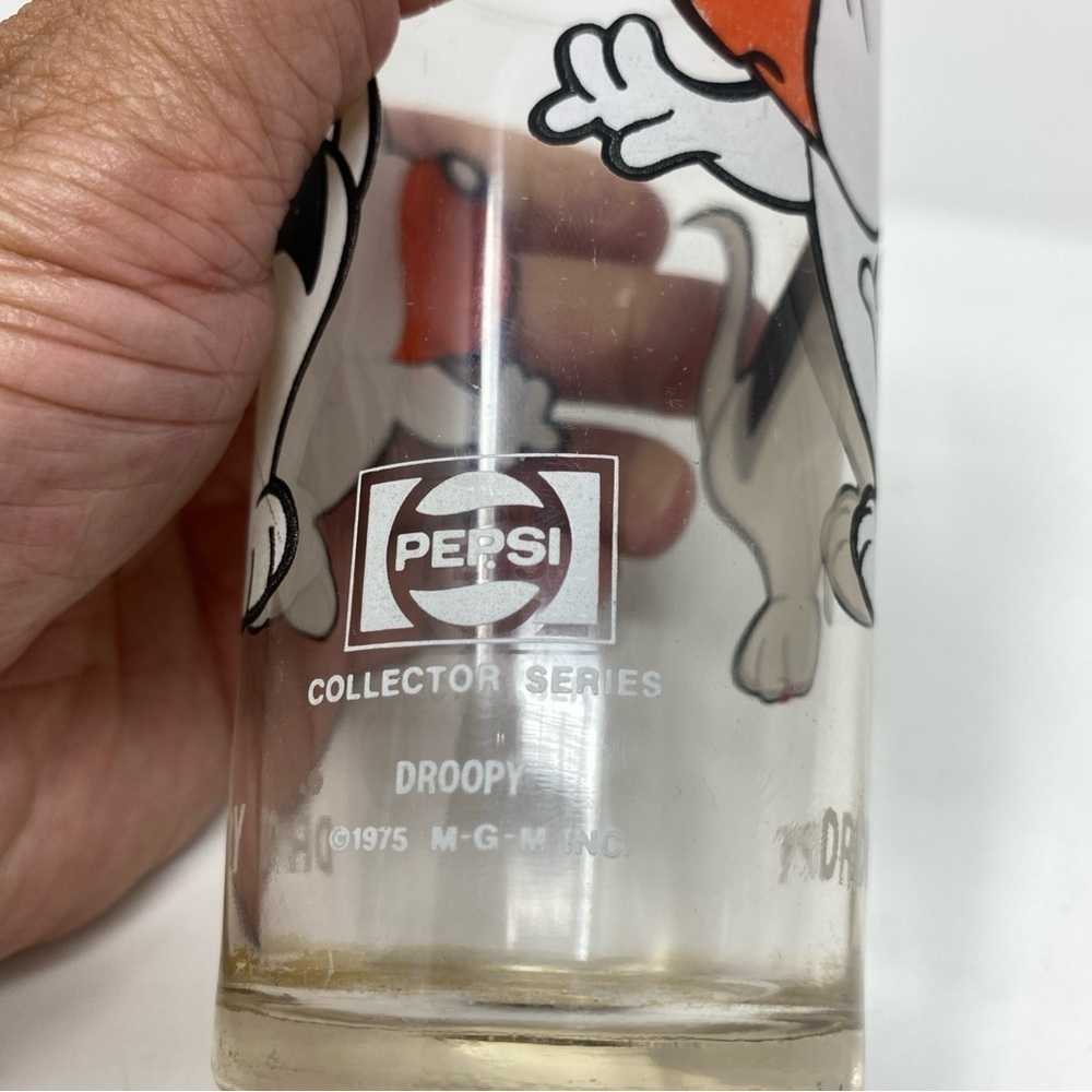 Droopy, Pepsi, collector series, 1975 MGM Inc. Glass - Picture 2 of 4